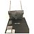 Saint Laurent Borsa a Spalla Ysl Grande Triquilt Envelope in Pelle Grana Nero - vista 7