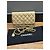 Wallet On Chain Cartera Chanel con cadena de piel de cordero beige - vista 9
