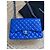 Chanel Timeless Jumbo 30 in pelle d'agnello blu - vista 2