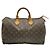 Borsa a mano Speedy 35 in tela Monogram Louis Vuitton Marrone Monogramma