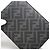 Borsa a spalla Fendi Square FF Camera Case Marrone Nero - vista 3