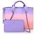 Cambon Borsa Deauville in pelle ombré di Chanel Rosa Porpora - vista 2