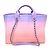 Cambon Borsa Deauville in pelle ombré di Chanel Rosa Porpora - vista 5