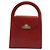 Borsa a mano Christian Dior in pelle rossa e oro Auth LNZ689 Rosso D'oro - vista 2