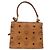 Sac à main MCM Vicetos Logogram en cuir PVC 2 en 1 marron or Auth ARZ491 Doré - vue 3