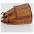 MCM Vicetos Logogram Shoulder Bag PVC Leather Brown Gold Auth BA11651 Golden - view 5