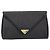 SAINT LAURENT Pochette in Pelle Tela Nera Oro Auth am11073A Nero D'oro - vista 13