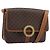 Céline Borsa a Spalla in Tela Macadam CELINE in Pelle PVC Marrone Oro Auth LNZ873A D'oro