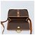 Céline Borsa a Spalla in Tela Macadam CELINE in Pelle PVC Marrone Oro Auth LNZ873A D'oro - vista 10
