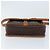 Céline Borsa a Spalla in Tela Macadam CELINE in Pelle PVC Marrone Oro Auth LNZ873A D'oro - vista 5