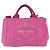PRADA Canapa PM Borsa a mano in tela 2way Rosa Oro Auth ARZ534 D'oro - vista 13