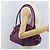 Borsa a mano in pelle Gancini Salvatore Ferragamo viola argento Auth LNZ629 Porpora - vista 22