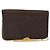 Borsa a spalla in tela Trotter Christian Dior marrone oro Auth LNZ741 D'oro