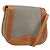 Borsa a Spalla Christian Dior in PVC Pelle Grigia Oro Auth BA11708 Marrone D'oro