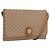 Céline Borsa a Spalla in Tela Macadam CELINE PVC Beige Oro Auth LNZ768 D'oro