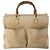 Borsa a mano in suede Gucci Bamboo 2 in 1 Beige Oro Auth LNZ043 D'oro - vista 2