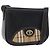 Borsa a Spalla Burberrys Nova Check in Pelle PVC Nera e Oro Auth AMZ334 Nero D'oro