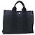 Hermès HERMES Borsa Fourre Tout PM in Tela Blu Navy Argento Auth BAZ597