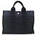 Hermès HERMES Borsa Fourre Tout PM in Tela Blu Navy Argento Auth BAZ597 - vista 2