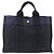 Hermès HERMES Borsa Fourre Tout PM in Tela Blu Navy Argento Auth BAZ597 - vista 3