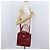 Bulgari BVLGARI Handtasche aus Leder 2 in 1 rot silber authentisch 173889A - Ansicht 27