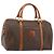 Céline Borsa a mano in tela Macadam CELINE in pelle PVC marrone oro Auth YKZ166A D'oro