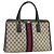 Borsa a mano GUCCI GG Supreme Sherry Line PVC Blu Navy Oro 010 378 Auth BAZ548 D'oro