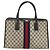 Borsa a mano GUCCI GG Supreme Sherry Line PVC Blu Navy Oro 010 378 Auth BAZ548 D'oro - vista 2