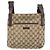 Borsa a Spalla GG Canvas Gucci Beige Argento 122793 Auth LNZ763 - vista 2