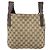Borsa a Spalla GG Canvas Gucci Beige Argento 122793 Auth LNZ763 - vista 3