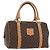 Céline Borsa a mano in tela Macadam CELINE in pelle PVC marrone oro Auth ka3443 D'oro