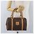 Céline Borsa a mano in tela Macadam CELINE in pelle PVC marrone oro Auth ka3443 D'oro - vista 22