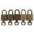 LOUIS VUITTON Set di 5 Lucchetti in Metallo Dorato LV Auth 173291 D'oro - vista 2