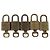 LOUIS VUITTON Set di 5 Lucchetti in Metallo Dorato LV Auth 173291 D'oro - vista 3