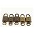 LOUIS VUITTON Set di 5 Lucchetti in Metallo Dorato LV Auth 173291 D'oro - vista 5