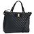 Borsa a mano Vala in pelle 2 in 1 nera e dorata di Salvatore Ferragamo Auth gh1879