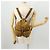 PRADA Backpack Nylon Beige Silver Auth 173115 Silvery - view 30