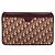Borsa a spalla in tela Trotter Christian Dior rossa e oro Auth LNZ657 Rosso D'oro - vista 2