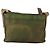 PRADA Schultertasche Nylon Leder Khaki Braun Silber Authentisch 173537 - Ansicht 2