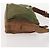PRADA Schultertasche Nylon Leder Khaki Braun Silber Authentisch 173537 - Ansicht 3