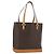 Céline Borsa a mano in tela Macadam CELINE in pelle PVC marrone oro Auth ka3354 D'oro