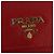 Saffiano PRADA Cartera Larga de cuero Safiano Roja Dorada Auth fm5264 Dorado - vista 19