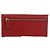 Saffiano PRADA Cartera Larga de cuero Safiano Roja Dorada Auth fm5264 Dorado - vista 2