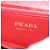 Saffiano PRADA Cartera Larga de cuero Safiano Roja Dorada Auth fm5264 Dorado - vista 26