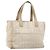 CHANEL Nuova Borsa Tote da Viaggio Nylon Beige Oro CC Auth ti3795 D'oro