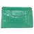 Chloé Chloe Clutch Bag aus lackiertem Leder in Grün Silber Auth hk3613A - Ansicht 3