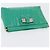 Chloé Chloe Clutch Bag aus lackiertem Leder in Grün Silber Auth hk3613A - Ansicht 6