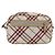 Borsa Burberry Nova Check Blue Label in tela e pelle bianca argento autentica hk3641A Bianco - vista 2