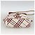 Borsa Burberry Nova Check Blue Label in tela e pelle bianca argento autentica hk3641A Bianco - vista 5