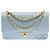Borsa CHANEL Timeless/Classique in Pelle Blu - 103407 - vista 3